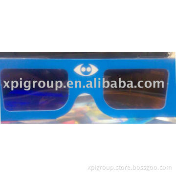 3D glasses/printed paper 3D glasses/Amber+Blue 3D glasses